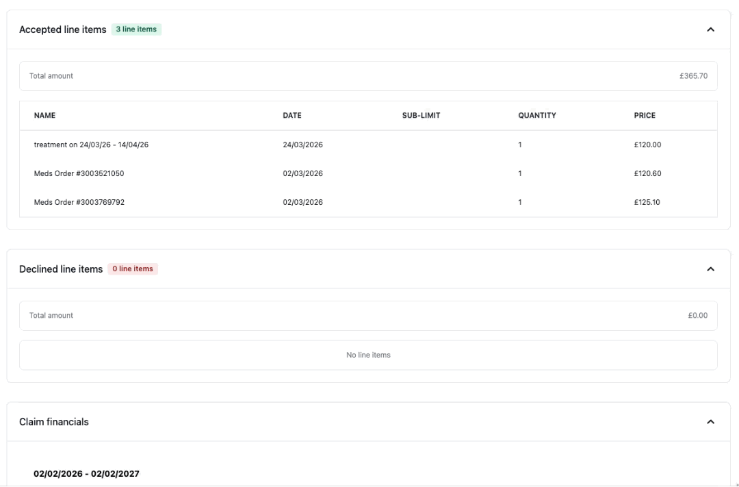 Redesigned processing interface with system-calculated payment figures.